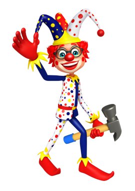 Palyaço çekiç ile