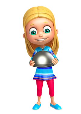 Çocuk kızla Cloche