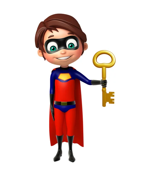 Superboy con chiave — Foto Stock