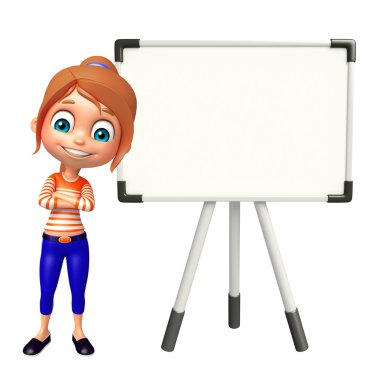 Ekran kartı ile çocuk kız