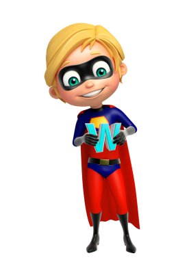 Süper çocuk W alphabate ile