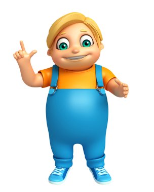 Çocuk çocuk komik poza sahip