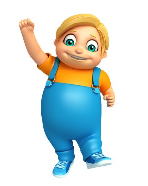 Çocuk çocuk komik poza sahip