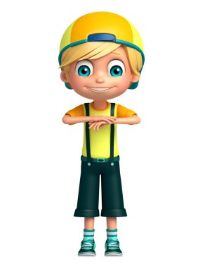 Çocuk çocuk komik poza sahip