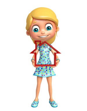 çocuk kız ev işareti