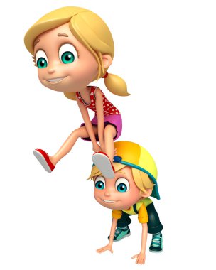 Çocuk çocuk çocuk kızla oynamak 