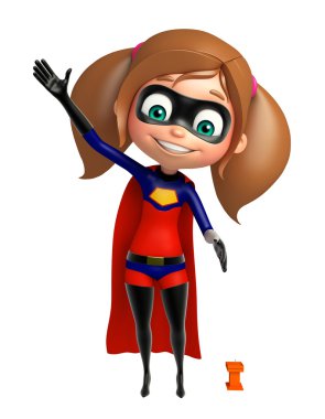 Süper komik poz ile kız