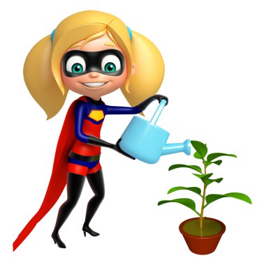 Supergirl sulama olabilir ve bitki ile