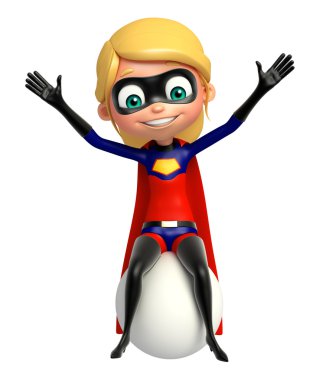 Supergirl büyük topu ile