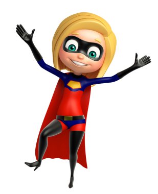 Süper komik poz ile kız