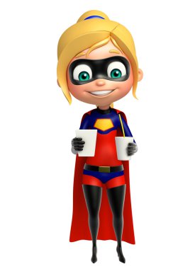 Supergirl meşrubat ve patlamış mısır ile