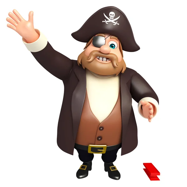 Ilustracja pirata — Zdjęcie stockowe