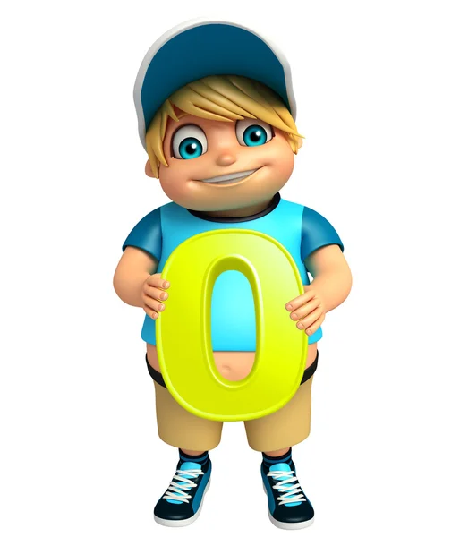 Niño con 0 dígitos —  Fotos de Stock