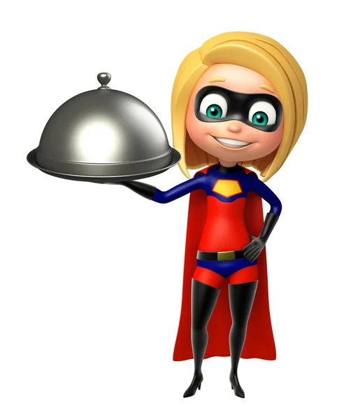 Supergirl com cloche — Fotografia de Stock