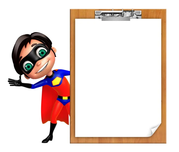 Superboy met examen zeem — Stockfoto