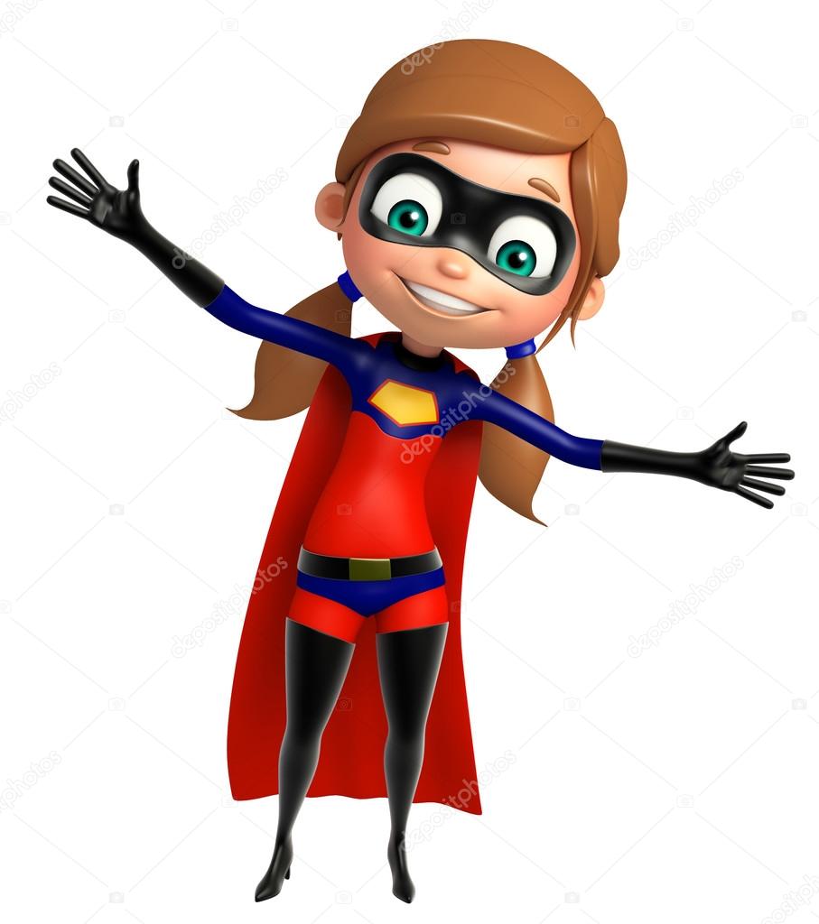supergirl with Funny pose