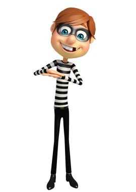 illüstrasyon karikatür hırsız