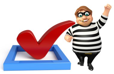 Hırsız değil işareti ile