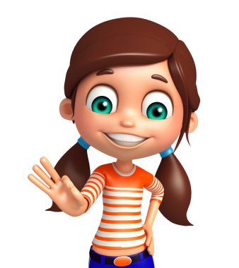 çocuk kız en iyi işareti ile