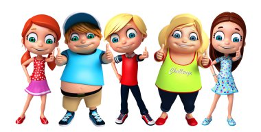 poz Thums ile kız ve çocuk çocuğu evlat