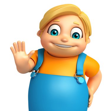 Çocuk çocuk Dur poz ile