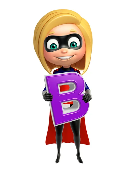Supergirl avec alphabet B — Photo