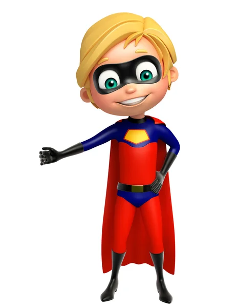 Superboy with Funny pose — Stock Photo, Image