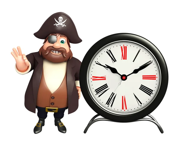 Πειρατής με ρολόι — Φωτογραφία Αρχείου