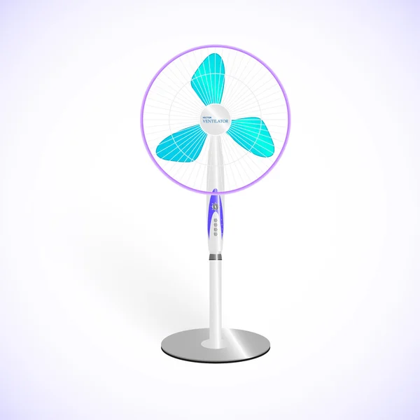 Vector ventilador sobre fondo blanco — Vector de stock