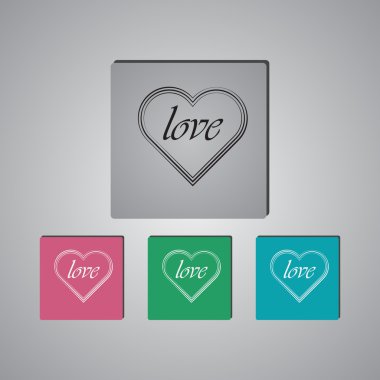 Kalp - Sevgililer günü vektör simgesi