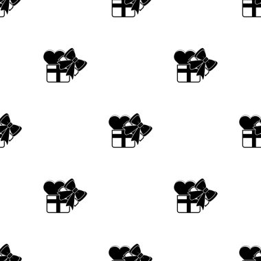 Bir hediye - Sevgililer günü vektör simgesi kalp