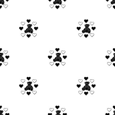 Oyuncak ayı - Sevgililer günü vektör simgesi