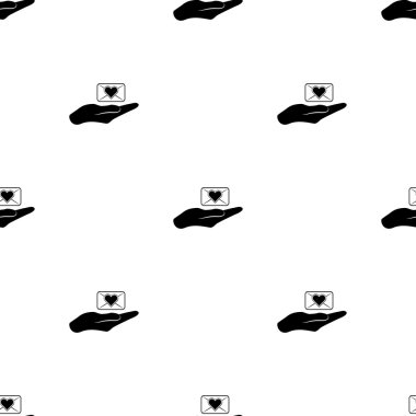 Aşk mektubu - Sevgililer günü vektör simgesi