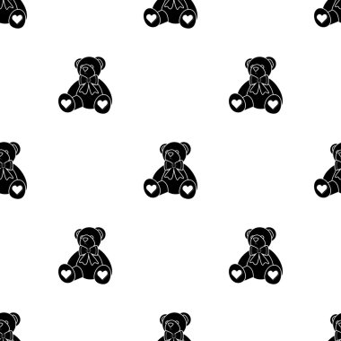 Oyuncak ayı - Sevgililer günü vektör simgesi