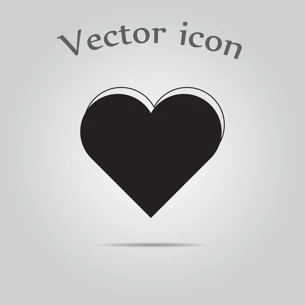 Сердце - векторная икона Дня Святого Валентина — стоковый вектор
