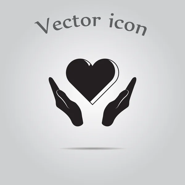 Heart - Valentinstag-Vektor-Symbol — Stockvektor