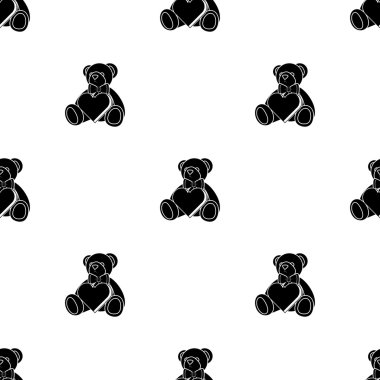 Oyuncak ayı - Sevgililer günü vektör simgesi