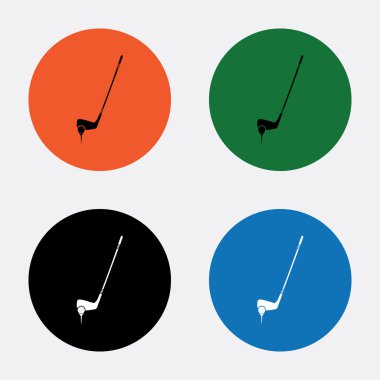 Golf topu ve golf sopası spor idolü