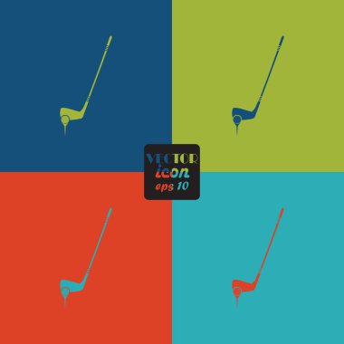 Golf topu ve golf sopası spor idolü