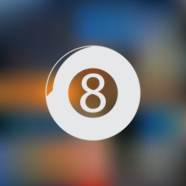 Sekiz bilardo topu spor idolü