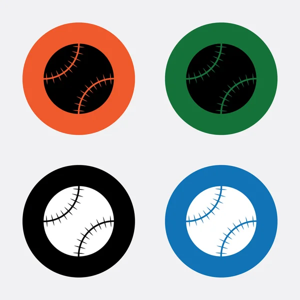 Baseball sport ikonen — Stock vektor