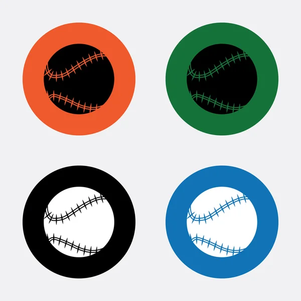Baseball icône du sport — Image vectorielle