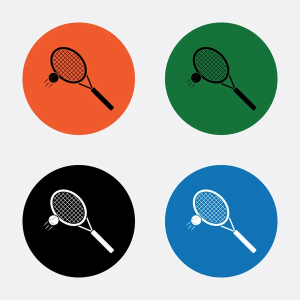 Tennisschläger-Sport-Ikone — Stockvektor