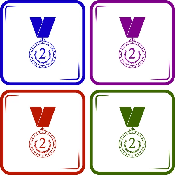 Medal sport icon — Stock Vector