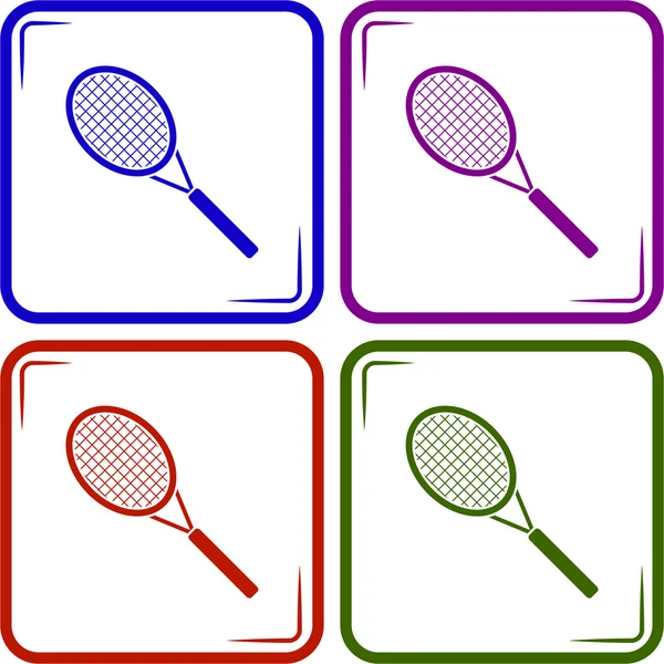 Tennisschläger-Sport-Ikone — Stockvektor