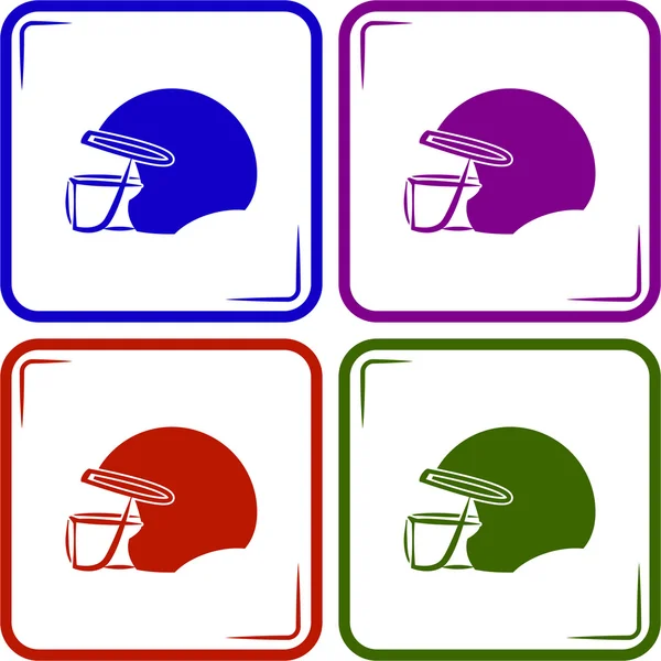 Futebol ícone esporte capacete — Vetor de Stock