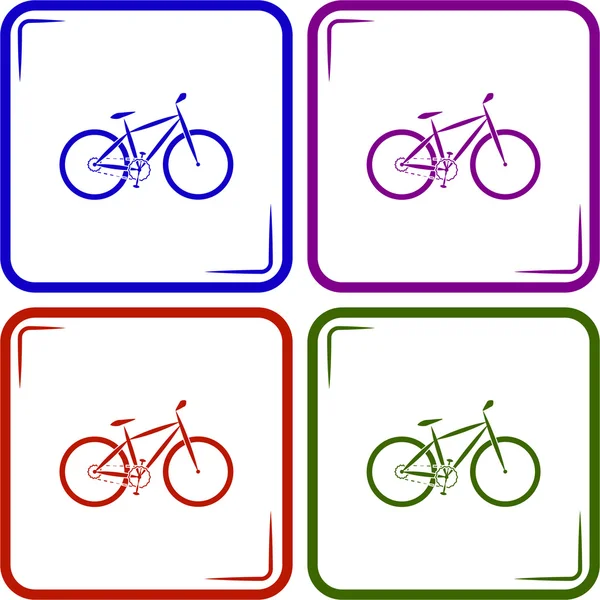 Bicicletta icona dello sport — Vettoriale Stock