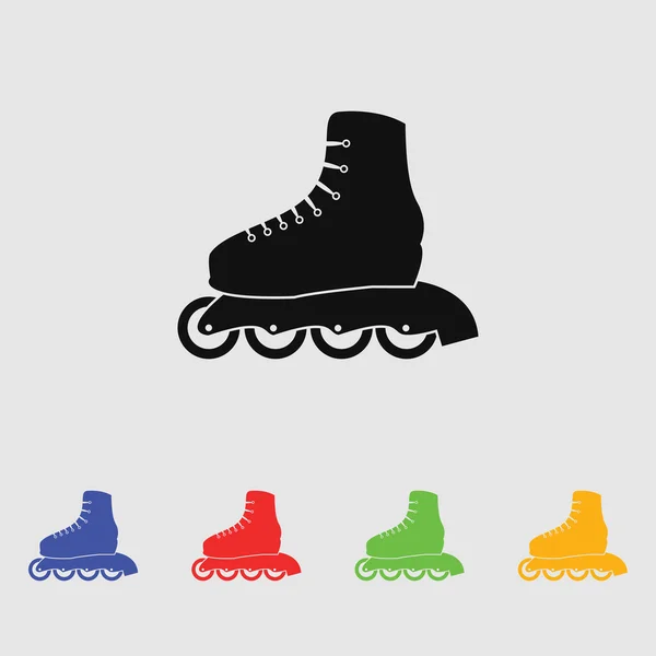 Roller skate sport ikonen — Stock vektor