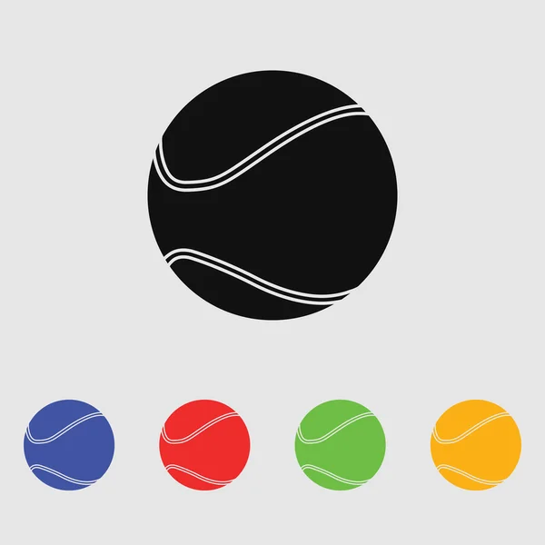 Tenisový míček sportovní ikona — Stockový vektor