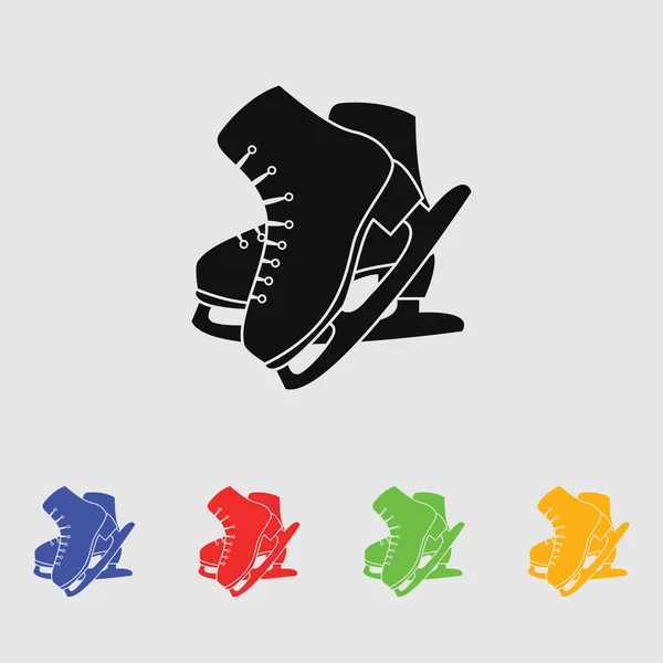 图溜冰鞋体育图标 — 图库矢量图片